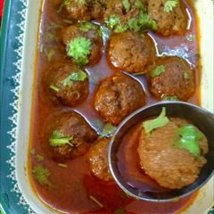 A picture of Mutton koftay.