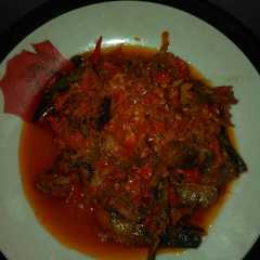 A picture of Ikan Gabus Asin Balado.