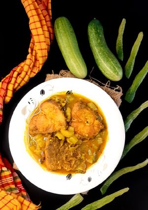 শসা দিয়ে রুই মাছ রেসিপির প্রধান ছবি