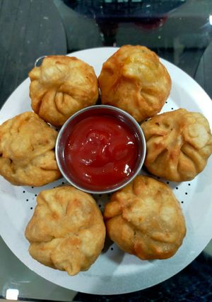 A picture of Fried Veg Momos.