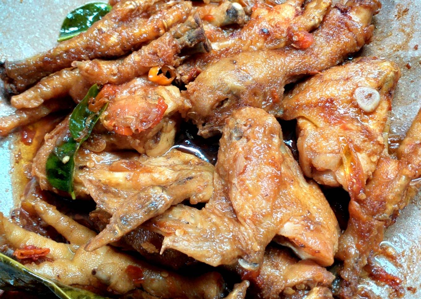 Ayam kecap pedas manis asam