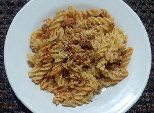Una foto de Fusilli a la bolognesa