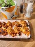 Mini croissants jambon, tomate, mozzarella