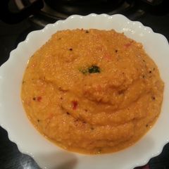 Tomato coconut chutney A picture of Tomato coconut chutney.