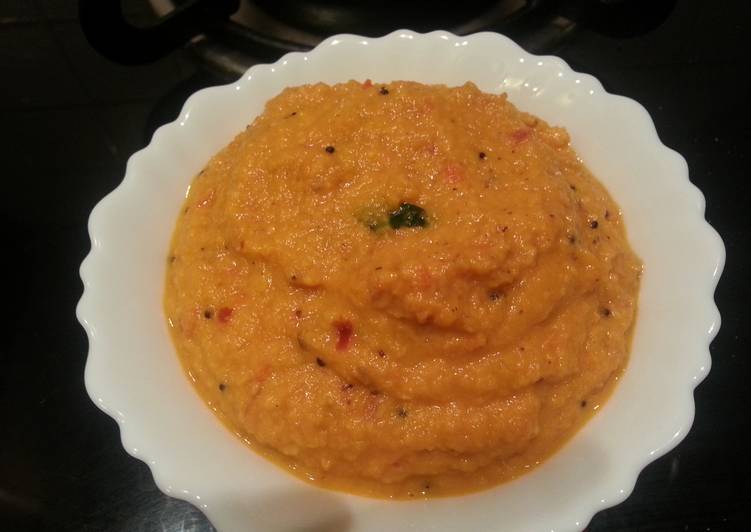 Steps to Prepare Perfect Tomato coconut chutney