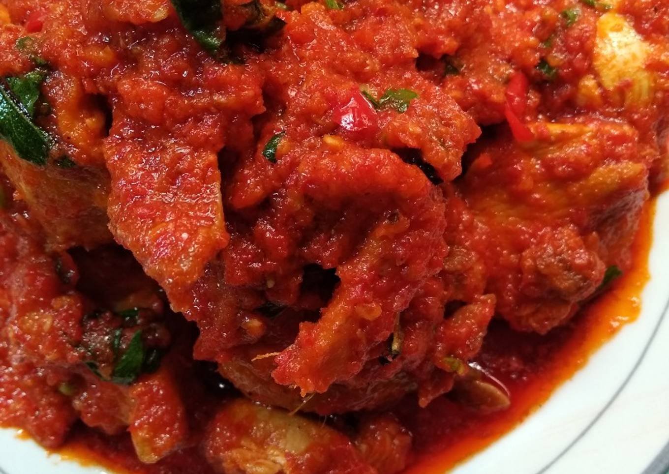 Cara Gampang Menyiapkan Ayam rica rica kemangi👍👌 yang Lezat