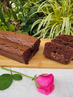 Una foto de Budín chocolate y dulce de leche