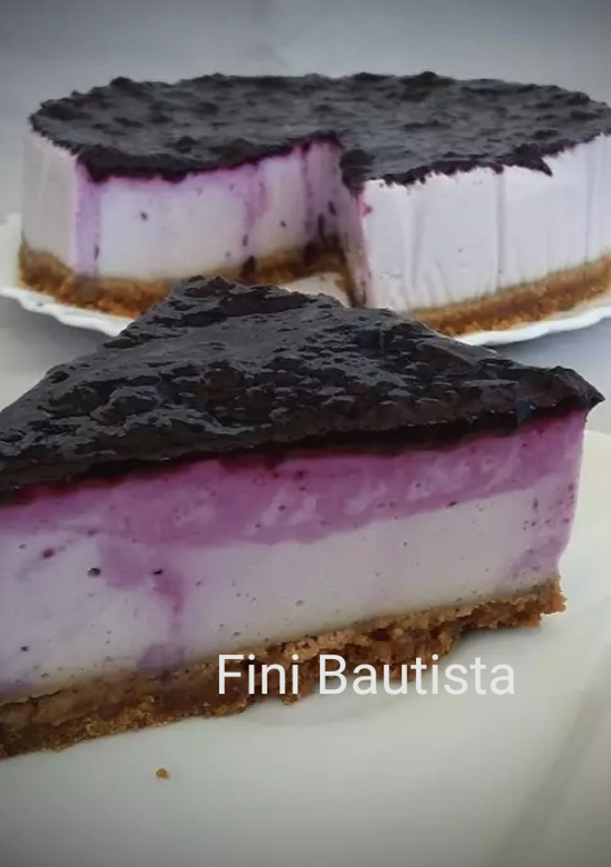 Una foto de Cheesecake de + proteína y mermelada de arándanos (sin azúcar)