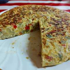 Una foto de Tortilla de verdura
