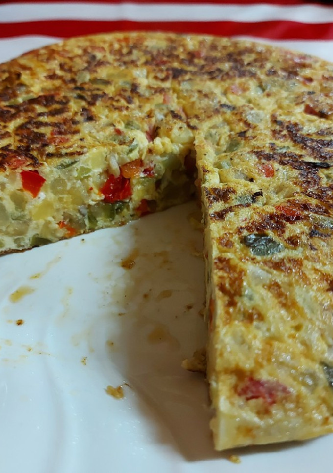 Una foto de Tortilla de verdura