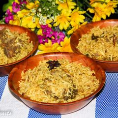 Pressure Cooked Nagercoil Mutton Biryani A picture of Pressure Cooked Nagercoil Mutton Biryani.