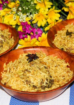 A picture of Pressure Cooked Nagercoil Mutton Biryani.