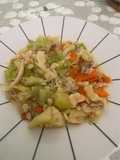 Canja de galinha com legumes