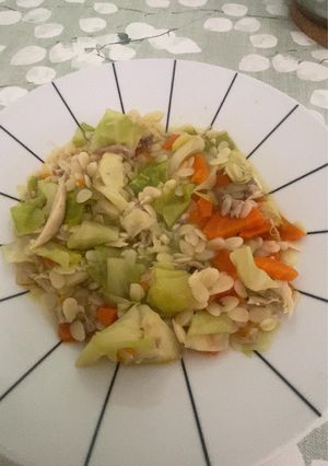 Foto de Canja de galinha com legumes