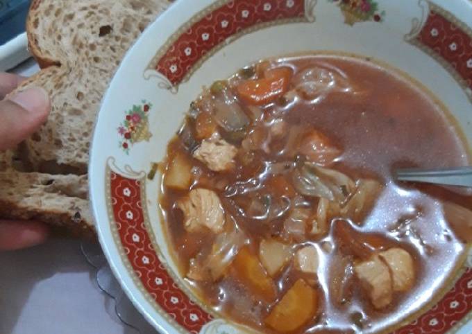 Recipe of Homemade Borscht (Борщ) Ukrainian Soup