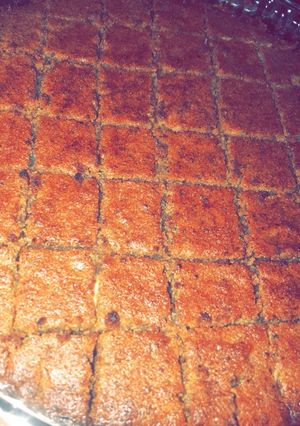 صورة لوصفة بسبوسة التمر