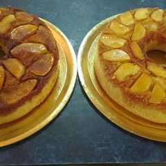 Una foto de Torta invertida de manzanas