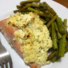 Cream cheese salmon bake A picture of Cream cheese salmon bake.