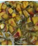 Ceviche de durazno