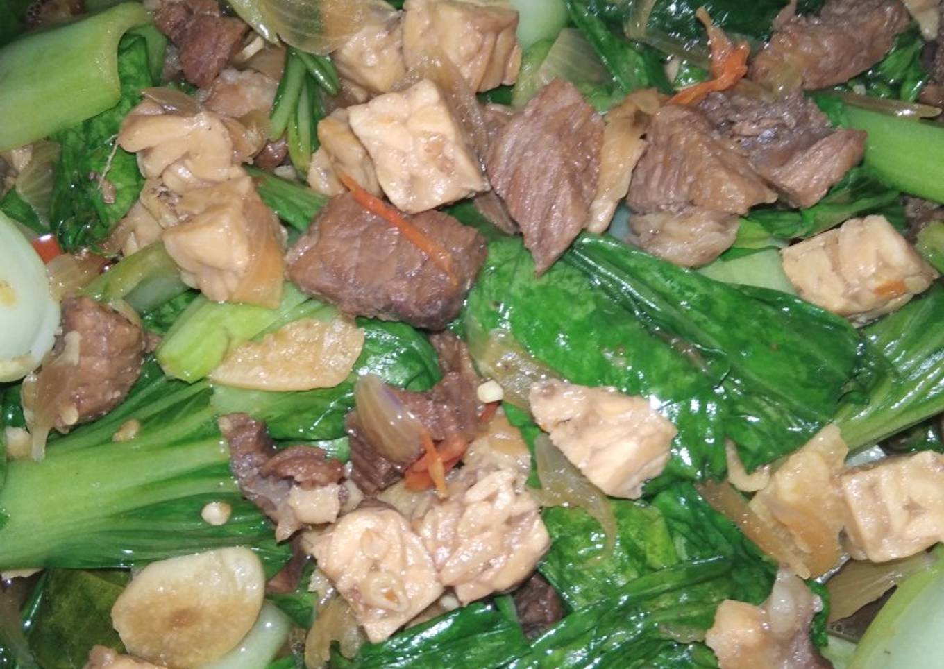 Tumis Tempe Daging Sapi