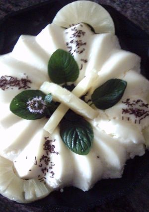 Foto principal de Gelatina de piña y menta