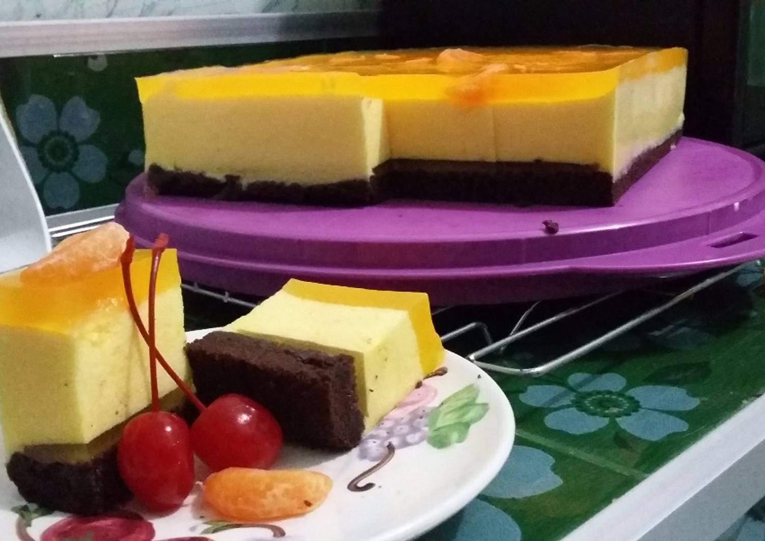 Resep Puding cake coklat jeruk oleh Siska ummi rafkimira Cookpad