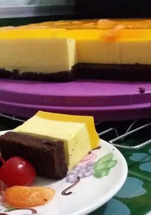 Foto resep Puding cake coklat jeruk