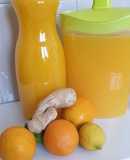 Jugo de naranja con jengibre y limón