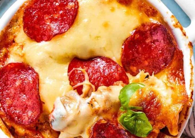 🥇Crustless Pizza Bowl By (Jerr) Recipe by Jerry Kaye - Cookpad