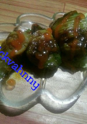 Foto resep Bakso sapi bungkus sawi putih