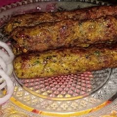 Hary bhary seekh kabab A picture of Hary bhary seekh kabab.