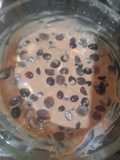 Doce de uva e banana na travessa
