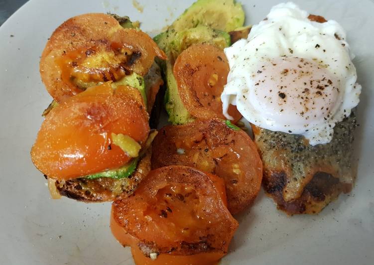 Step-by-Step Guide to Prepare Perfect My Egg,Tomato &amp; Garlic Cheese Bread Toasted