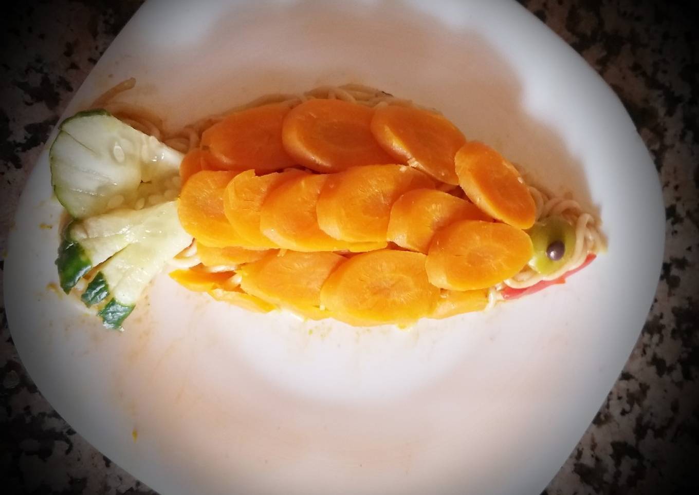 Spaghettis à la sauce tomate avec courge butternut, carotte 👍🥕