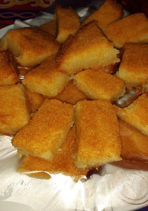 صورة لوصفة بسبوسه بطريقه سهله