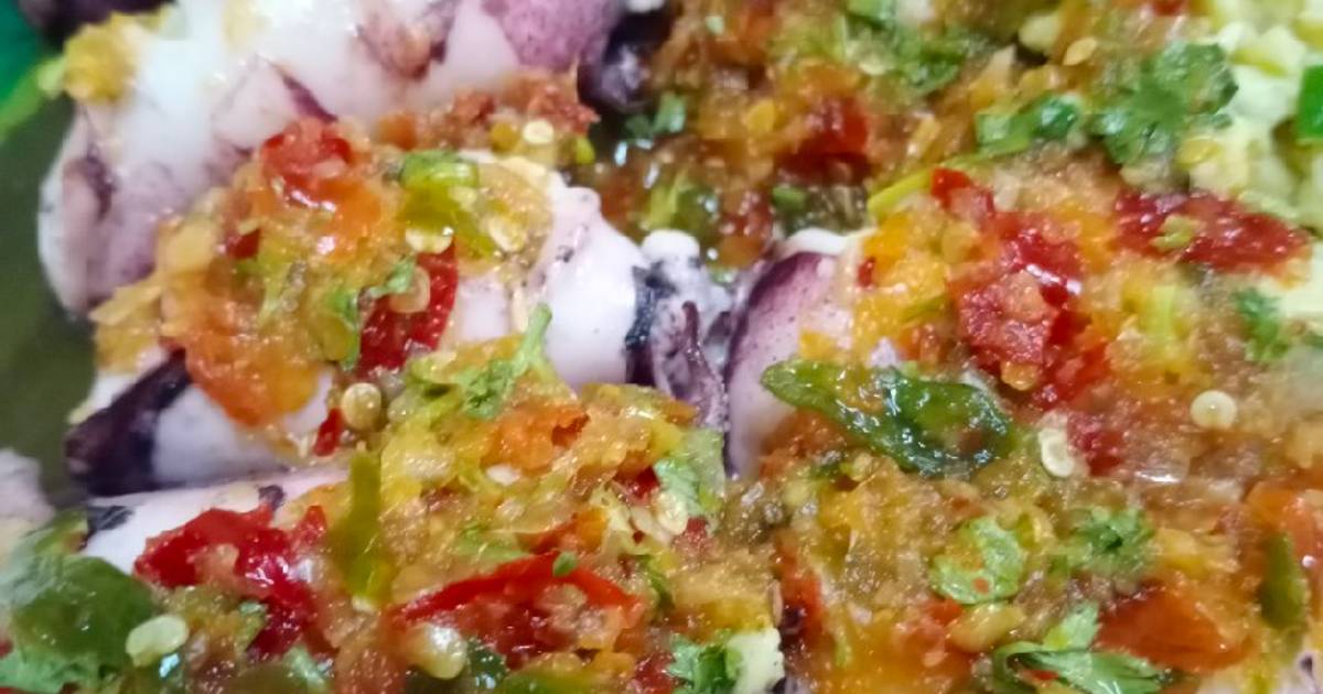 Resipi Sotong Bakar Ala Thai Oleh Dapur Kak Mung Cookpad