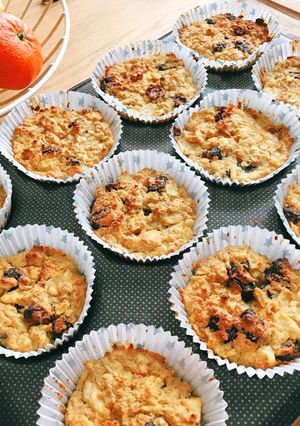 Hình của món 💚 Bánh Muffin Yến Mạch Táo & Nam Việt Quất.