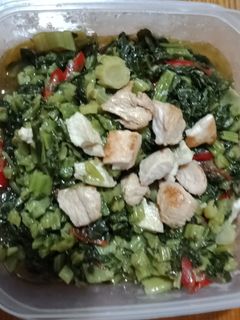 雪菜炒雞丁 的食譜成品照片