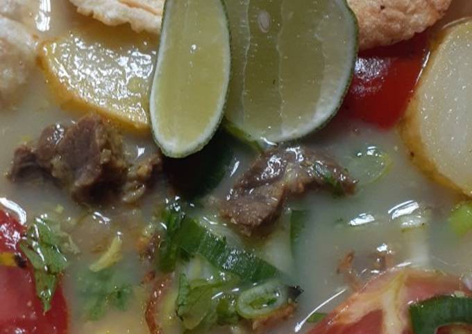 Soto betawi simple pake susu