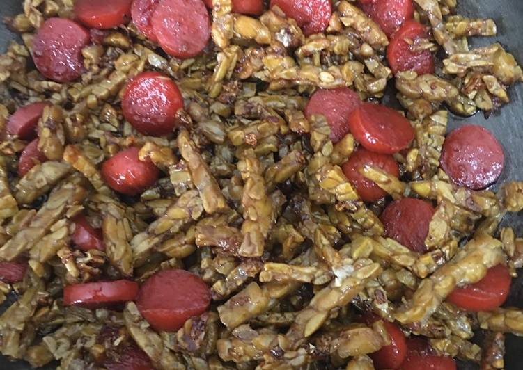 Resep Orek tempe sosis sederhana, Enak Banget