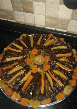 صورة لوصفة ورق عنب محشي بالخضار