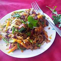A picture of Chapati noodles.