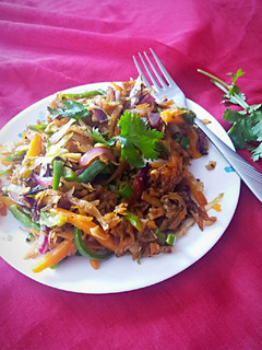 A picture of Chapati noodles.