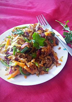 A picture of Chapati noodles.