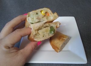 Una foto de Empanadas inspiradas en Samosas