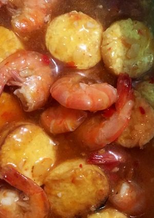Foto resep Udang Tofu Saus Bangkok