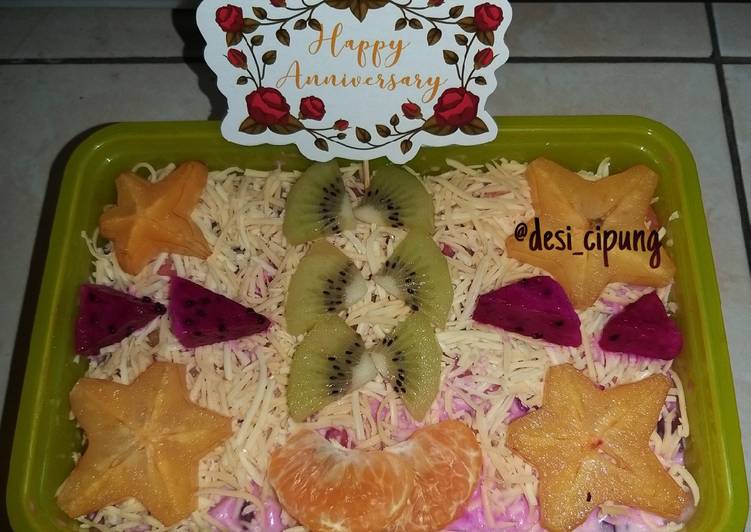 Cara Siapkan saat makan malamSalad buah kekinian #Sabu Cipung