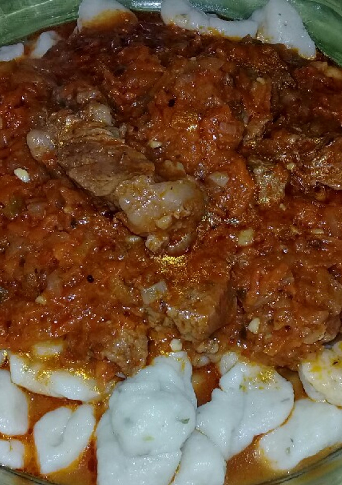 Una foto de Ñoquis provenzal con Tuco de carne🤗⚘