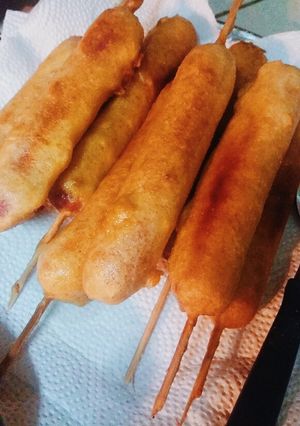 Una foto de Corn Dogs o Banderillas