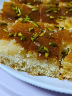 صورة لوصفة البسبوسة المحشية